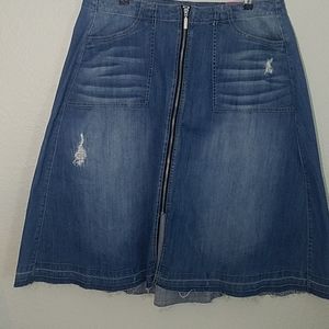 Lane Bryant Denim Skirt